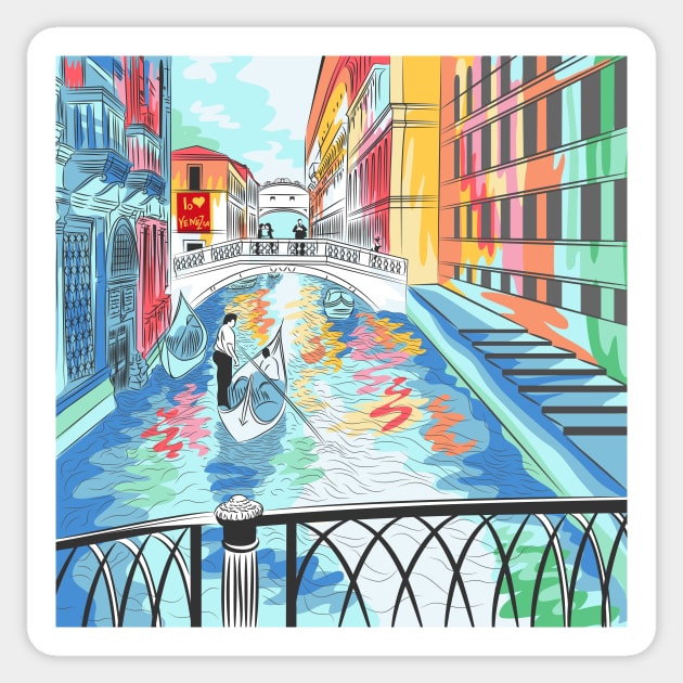 Venice Sticker by kavalenkava